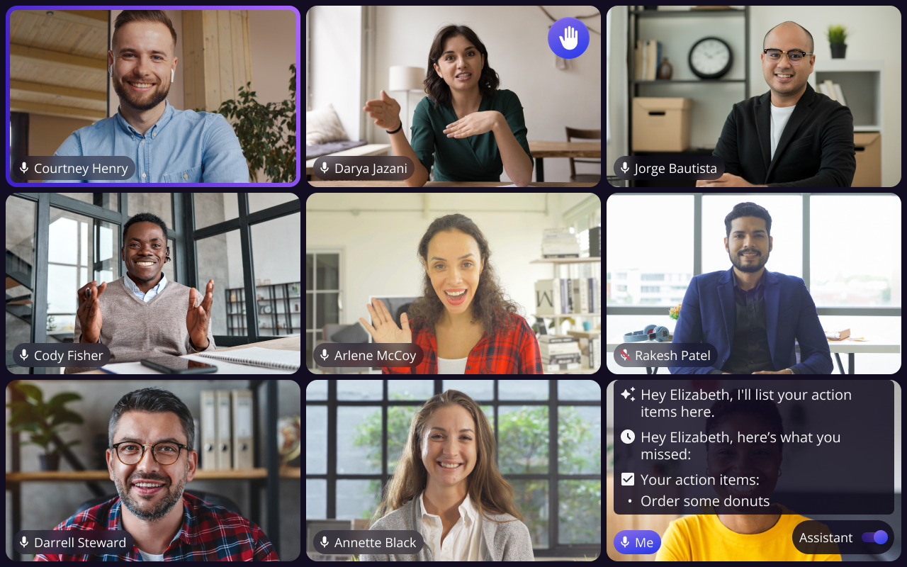 AWS Libra gallery view with meeting info
