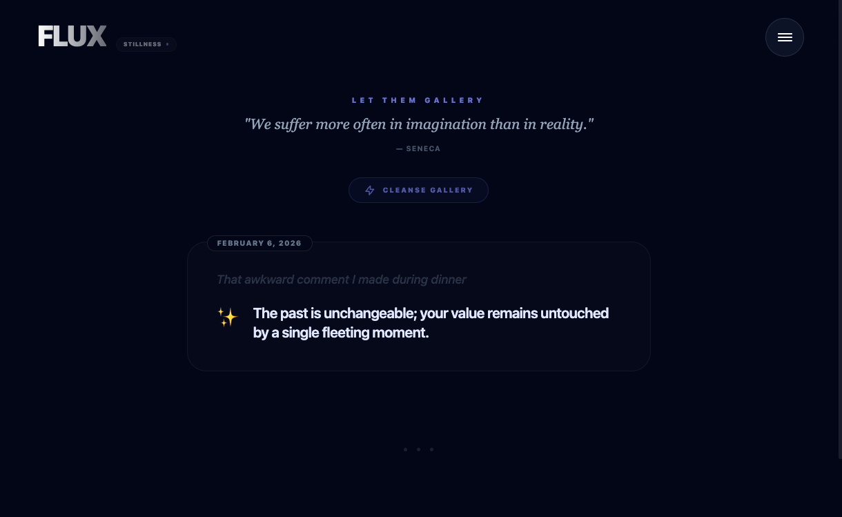 Let Them Gallery - Seneca quote and cleanse button